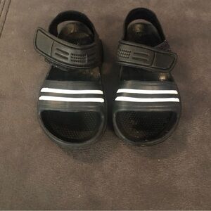 2 for $10 Black and White Toddler Rubber Sandals